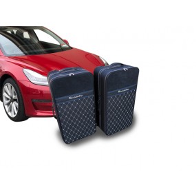 Bagagerie sur-mesure cuir pour coffre arrière (Trunk) de Tesla Model 3