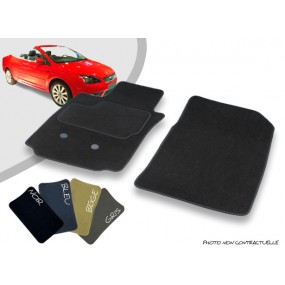 Custom car front mats Ford Focus convertible overlocked needle punched carpet