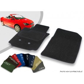 Custom-made Ford Focus convertible velor front car mats