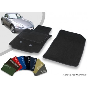 Tapis auto avant sur-mesure Honda S2000 (2002/2009) velours bordé