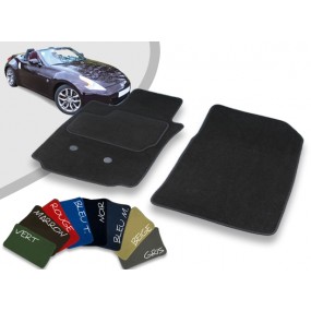Maßgeschneiderter Teppich für den Kofferraum Nissan 370Z Cabriolet Velours eingefasst