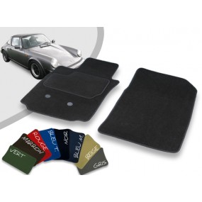 Tapis auto avant sur-mesure Porsche 911 Targa velours bordé