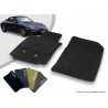 Tapis auto avant sur-mesure Porsche 997 (2 roues motrices) cabriolet moquette aiguilletée surjetée