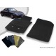 Tapis auto avant sur-mesure Porsche 997 (4 roues motrices) cabriolet moquette aiguilletée surjetée