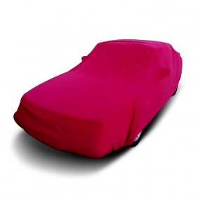 Custom-made Saab 900 indoor car cover in Coverlux Jersey - red