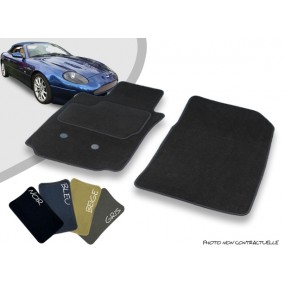 Alfombrillas delanteras de coche personalizadas Aston Martin DB7 alfombra perforada con aguja overlock