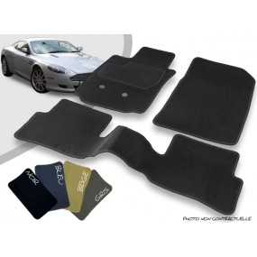 Maßgeschneiderte Autofußmattenn vorne und hinten Aston Martin DB9 Coupé Overlock-Nadelteppich