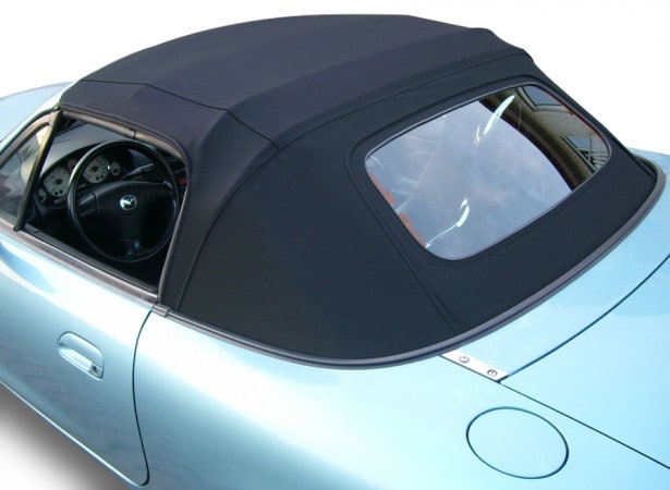 Cappuccio Mazda MX5 NB tela con NB Design - Lunetta in vetro