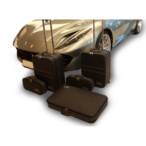 Op maat gemaakte kofferset (bagage) Ferrari 812 - Set van 5 volnerf lederen kofferbakkoffers