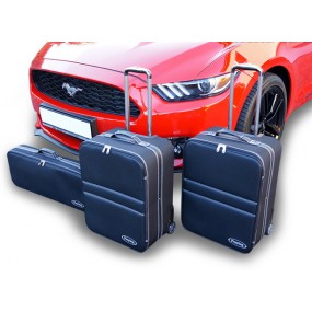 Op maat gemaakte 3-delige kofferset (bagage) Convertible Ford Mustang 6 - (2015+)