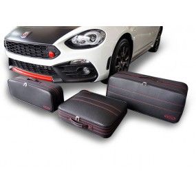 Bagagli (valigie) su misura per Fiat 124 Spider - cuciture marroni