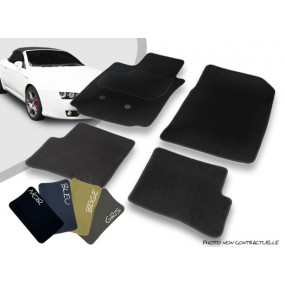 Custom car mats front and rear Alfa Romeo Brera 939 convertible needle punched overlocked carpet