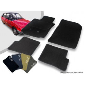 Citroën Visa convertible custom-made front and rear car mats overlocked needle-punched carpet