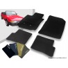 Tapis auto avant et arrière sur-mesure Saab 900 Classic cabriolet moquette aiguilletée surjetée