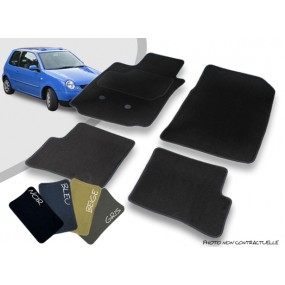 Volkswagen Lupo convertible custom-made front and rear car mats overlocked needle punched carpet