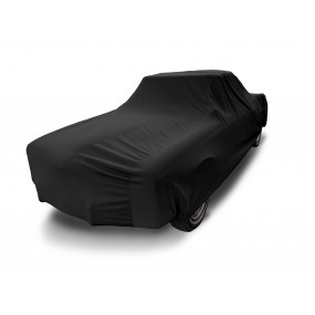 Maßgeschneiderte Autoschutzhülle (Autoabdeckung für Innen) Mercedes Pagode W113 in Coverlux Jersey - schwarz