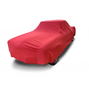 Maßgeschneiderte Autoschutzhülle (Autoabdeckung für Innen) Mercedes Pagode W113 in Coverlux Jersey - rot