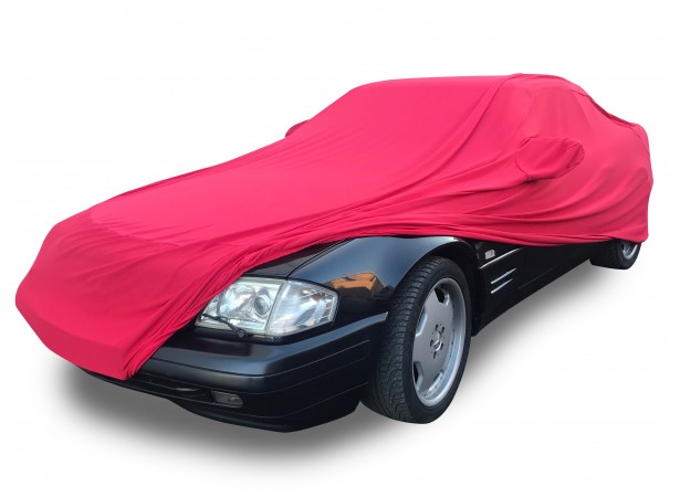 Capa de proteção interior personalizada Mercedes SL R129 em Jersey Coverlux - vermelho