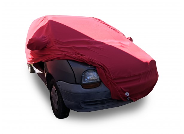Szyty na miarę pokrowiec ochronny wnętrza Renault Twingo 1 w kolorze Coverlux Jersey - czerwony
