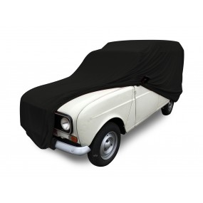 Custom-made car cover for Renault 4L F6 in Black Jersey (Coverlux+) - garage use