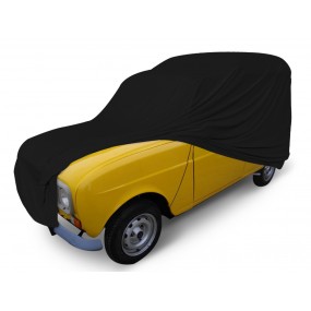 Funda coche a medida Renault 4L F4 en Jersey negro (Coverlux+) - uso en garaje