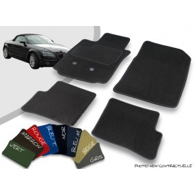 Tapis auto avant et arrière sur-mesure Audi TT Roadster MK2 8J velours bordé