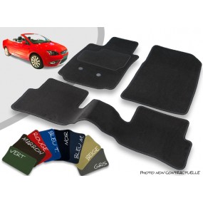 Tapis auto avant et arrière sur-mesure Ford Focus cabriolet velours bordé