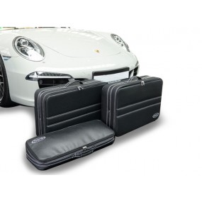 Maßgeschneiderte Kofferset (Gepäck) Porsche 991 - 3er-Set Koffer für den vorderen Kofferraum aus Kunstleder