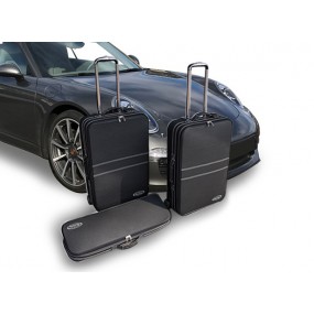 Bagagerie sur-mesure ensemble de 3 valises coffre Porsche 911 type 991 - en cuir