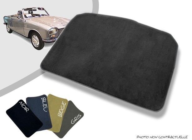 Tapis auto avant sur-mesure Peugeot 204 cabriolet moquette aiguilletée surjetée