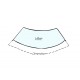 Guarnizione lunotto hard top piccola per Fiat 850 Spider cabriolet