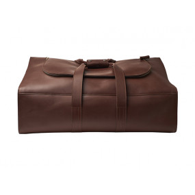 Frederique slanted leather travel bag