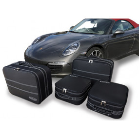 Maßgeschneiderte Kofferset (Gepäck)set mit 4 Porsche 991 Maßgeschneiderte Kofferset (Gepäck)n - Vollleder