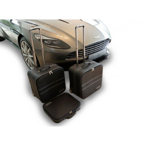 Tailor-made luggage Aston Martin DB11 Coupe - set of 3 partial leather trunk suitcases