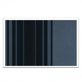 Tissu Citroën bleu rayé largeur 140cm