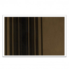 Tissu Citroën marron rayé largeur 140cm
