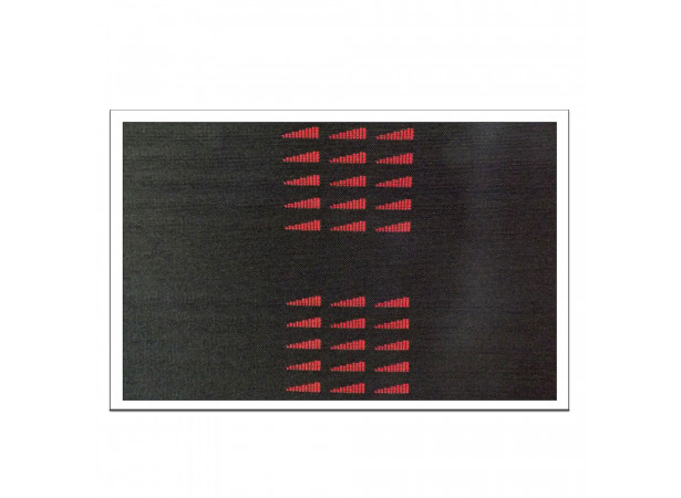 Tissu anthracite fanion rouge pourRenault 5 GT turbo Phase 2 largeur 150cm