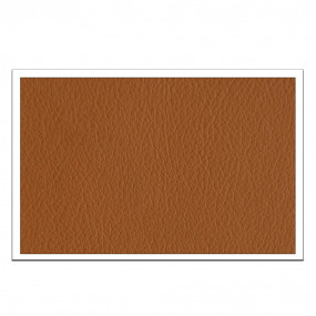 Cognac-colored leatherette width 140cm