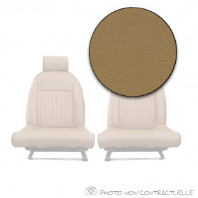 Garnitures de sièges avant simili cuir beige pour "Triumph Spitfire MK4 et 1500" avec appui tête