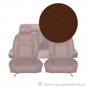 Front and rear seat trims Peugeot 504 convertible MK2 - Brown leather