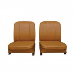 Front seat covers for Renault Rodeo 4 in cognac imitation