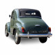 Fiat 500C Topolino convertible car soft top in vinyl on cotton canvas with PVC rear window