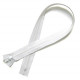 Witte rits - 75 cm