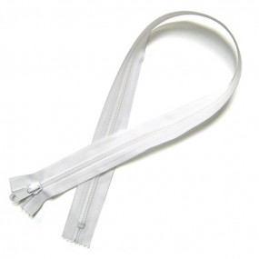 White zipper - 75 cm
