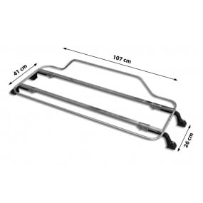 Luggage rack Stainless steel or azure black steel - 107x41cm