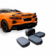 Maletas hechas a medida para Corvette C8 Convertible de cuero y cuero artificial (para el maletero trasero)