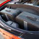 Maletas hechas a medida para Corvette C8 Convertible de cuero y cuero artificial (para el maletero trasero)