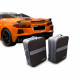 Maletas hechas a medida para Corvette C8 Convertible de cuero y cuero artificial (para el maletero trasero)