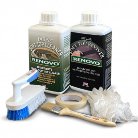 Renovo renovation and maintenance kit for green canvas convertible tops