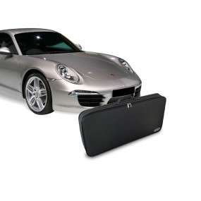 Tailor-made luggage Porsche Carrera 911 type 991 - Suitcase for rear parcel shelf in partial leather